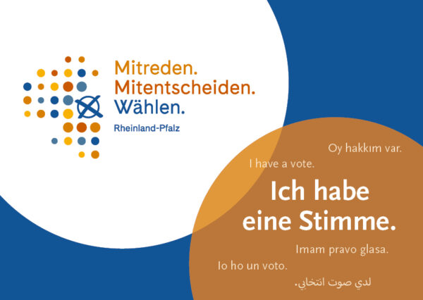 Postkarte Deutsch, Englisch, Türkisch, Italienisch, Kroatisch, Arabisch